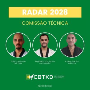 CBTKD convoca comissão técnica para Projeto Radar 2028￼